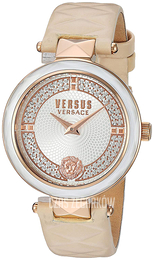 Versus by Versace Srebrny/Skóra Ø36 mm VSPCD2117