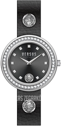 Versus by Versace Carnaby Street Czarny/Skóra Ø39 mm VSPCG1121