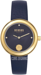 Versus by Versace Niebieski/Skóra Ø35 mm VSPEN0219