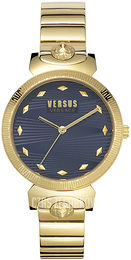 Versus by Versace Niebieski/Stal w odcieniu złota Ø36 mm VSPEO0619
