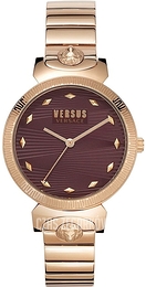 Versus by Versace Lea Czerwony/Stal w kolorze różowego złota Ø37 mm VSPEO1019