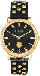 Versus by Versace Pigalle Czarny/Stal w odcieniu złota Ø38 mm VSPEU0219