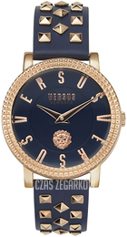 Versus by Versace Niebieski/Stal w kolorze różowego złota Ø38 mm VSPEU0319