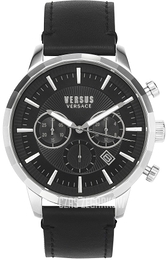 Versus by Versace Eugene Czarny/Skóra Ø48 mm VSPEV0119