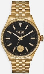 Versus by Versace Colonne Set Czarny/Stal w odcieniu złota Ø46 mm VSPHI3020