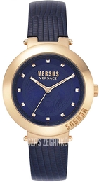 Versus by Versace Batignolles Niebieski/Skóra Ø38 mm VSPLJ0419