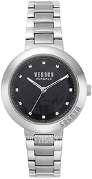Versus by Versace Czarny/Stal Ø36 mm VSPLJ0519
