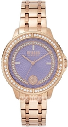 Versus by Versace Montorgueil Purpurowy/Stal w kolorze różowego złota Ø38 mm VSPLM0619