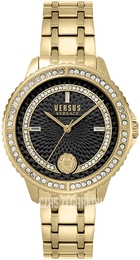 Versus by Versace Montorgueil Czarny/Stal w odcieniu złota Ø41 mm VSPLM1119
