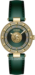 Versus by Versace Serie N Crystal Zielony/Skóra Ø36 mm VSPQ13421