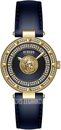 Versus by Versace Serie N Crystal Niebieski/Skóra Ø36 mm VSPQ13521