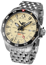Vostok Europe Rocket N-1 Beżowy/Stal Ø46 mm NH34-225A713Br