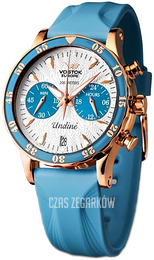 Vostok Europe Undine Biały/Guma Ø39 mm VK64-515B527Sil