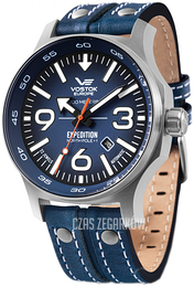 Vostok Europe Expedition North Pole Niebieski/Skóra Ø47.3 mm YN55-595A638Le