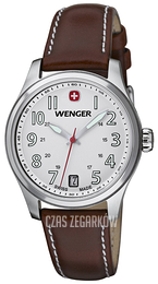 Wenger Terragraph Srebrny/Skóra Ø34 mm 01.0521.101