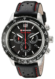 Wenger Roadster Czarny/Skóra Ø45 mm 01.0853.105
