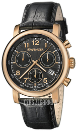 Wenger Urban Classic Czarny/Skóra Ø43 mm 01.1043.107