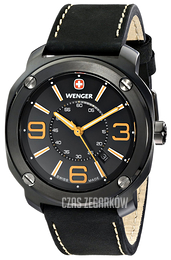 Wenger Escort Czarny/Skóra Ø43 mm 01.1051.106