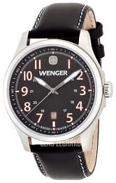 Wenger Terragraph Czarny/Skóra Ø43 mm 10541104