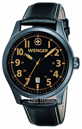 Wenger Terragraph Czarny/Skóra Ø43 mm 10541105