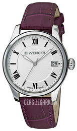 Wenger Terragraph Srebrny/Skóra Ø34 mm 521.103