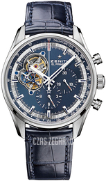 Zenith El Primero Niebieski/Guma Ø42 mm 03.20416.4061-51.C700