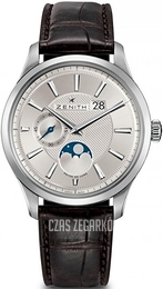 Zenith Captain Srebrny/Skóra Ø40 mm 03.2140.691-02.C498