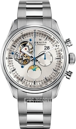 Zenith El Primero Srebrny/Stal Ø45 mm 03.2160.4047-01.M2160