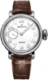 Zenith Pilot Srebrny/Skóra Ø40 mm 16.1930.681-31.C725