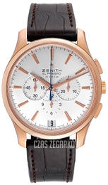 Zenith Captain Srebrny/Skóra Ø42 mm 18.2110.400-01.C498
