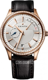 Zenith Captain Srebrny/Skóra Ø40 mm 22.2120.685-02.C498
