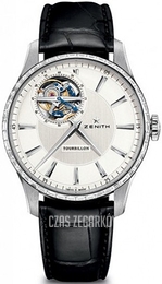 Zenith Captain Tourbillon Srebrny/Skóra Ø40 mm 45.2190.4041-01.C493