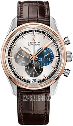 Zenith El Primero Srebrny/Guma Ø42 mm 51.2080.400-69.C494