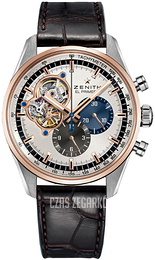 Zenith El Primero Srebrny/Guma Ø42 mm 51.2080.4061-69.C494