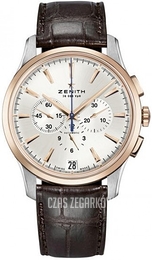 Zenith Captain Srebrny/Skóra Ø42 mm 51.2112.400-01.C498