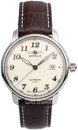 Zeppelin Graf Beżowy/Skóra Ø42 mm 7656-5