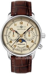 Zeppelin Mediterranee Beżowy/Skóra Ø36 mm 9637-5