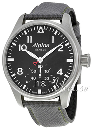 Alpina Startimer Czarny/Skóra Ø44 mm AL-280B4S6