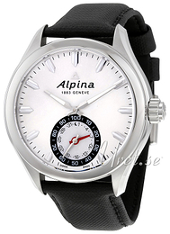 Alpina Horological Smartwatch Srebrny/Skóra Ø44 mm AL-285S5AQ6