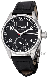 Alpina Startimer Czarny/Skóra Ø44 mm AL-710B4S6