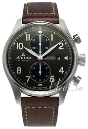 Alpina Startimer Zielony/Skóra Ø44 mm AL-725GR4S6