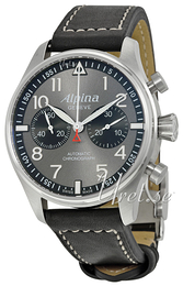 Alpina Startimer Szary/Skóra Ø44 mm AL-860GB4S6