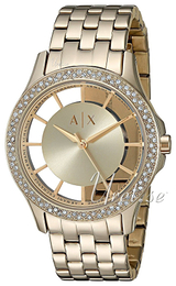 Armani Exchange Smart Szampański/Stal w odcieniu złota Ø36 mm AX5251