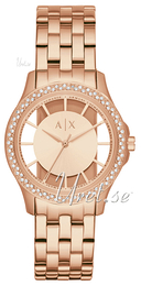 Armani Exchange Smart Różowe złoto/Stal w kolorze różowego złota Ø36 mm AX5252