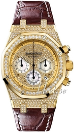 Audemars Piguet Royal Oak Chronograph Zestaw diamentów/Skóra Ø39 mm 26068BA.ZZ.D088CR.01