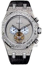 Audemars Piguet Royal Oak Tourbillon Chronograph Zestaw diamentów/Skóra Ø44 mm 26116BC.ZZ.D002CR.01