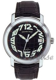 Audemars Piguet Jules Audemars Czarny/Skóra Ø39 mm 15120BC.OO.A002CR.02