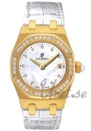 Audemars Piguet Royal Oak Lady Jewellery Watch Biały/Skóra Ø33 mm 67601BA.ZZ.D012CR.03