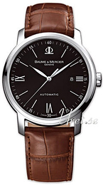 Baume & Mercier Classima Executives Czarny/Skóra Ø42 mm MOA8590