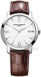 Baume & Mercier Classima Executives Srebrny/Skóra Ø39 mm MOA8687
